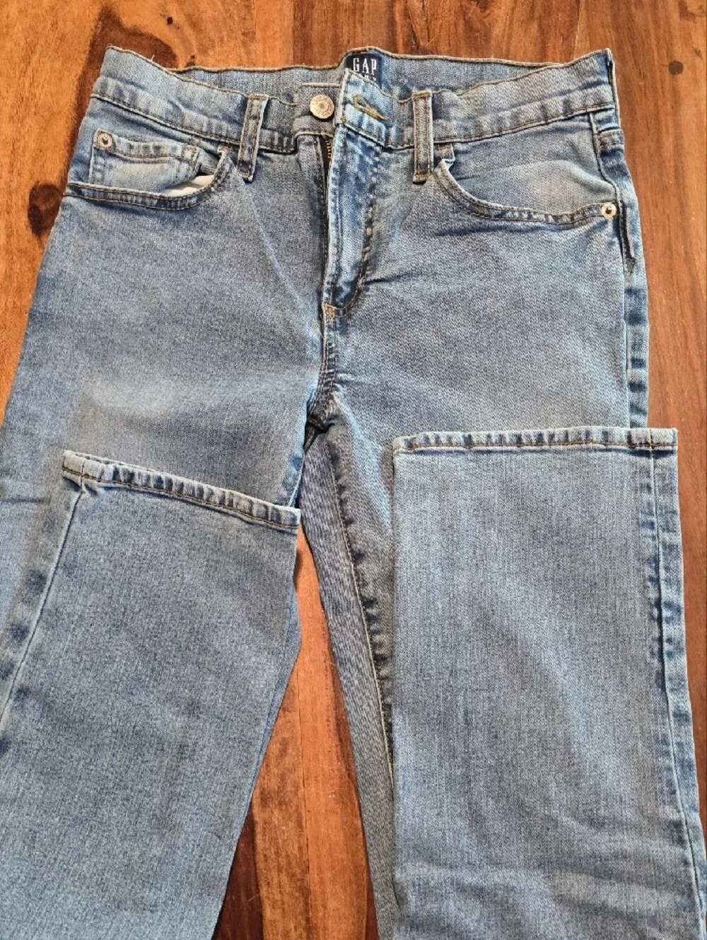 GAP Light Blue Stretch Straight Denim Jeans